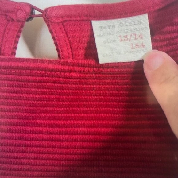 Elegant Red Kids Casual Dress - Picture 2 of 3